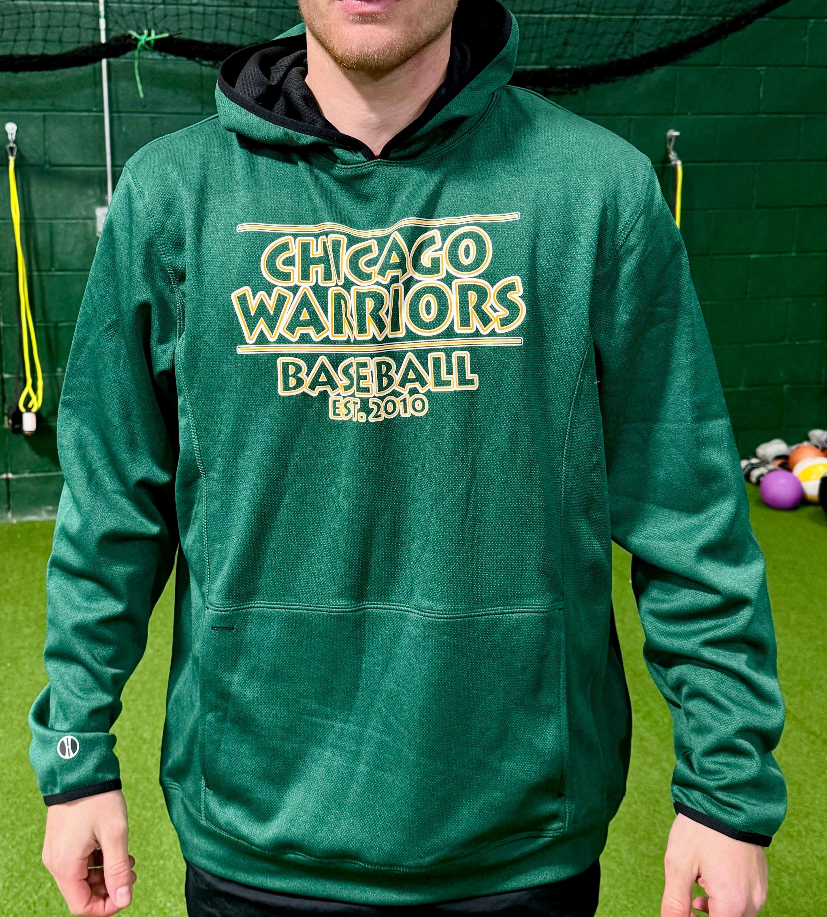 Warriors Dark Green Hoodie Old Style (limited sizes) *final clearance no returns