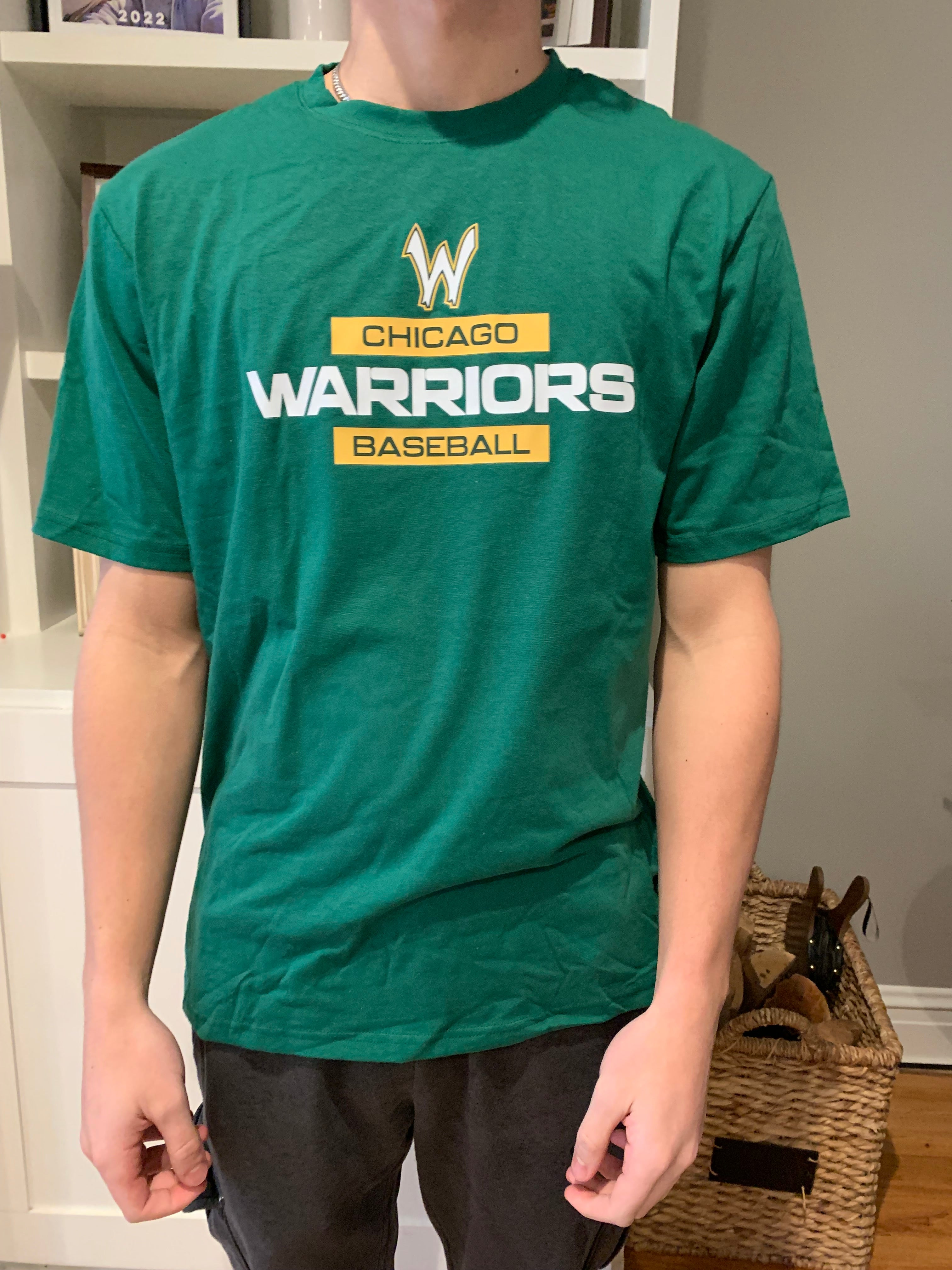 Chicago Warriors Green T shirt with Warriors Graphic